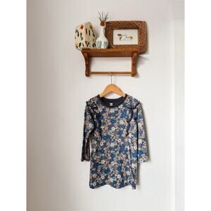 Tea ruffled ditsy floral shift dress - size 3